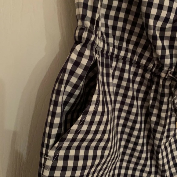 NWT TORY BURCH Tory navy and white gingham romper size 2 - Picture 6 of 14
